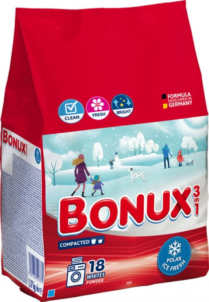 Bonux Prací pr.1,17kg 18PDpolar icefresh 3v1 white