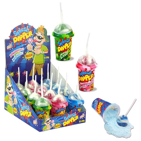 Lízatko Splash dipper 50g s práškom Gunz
