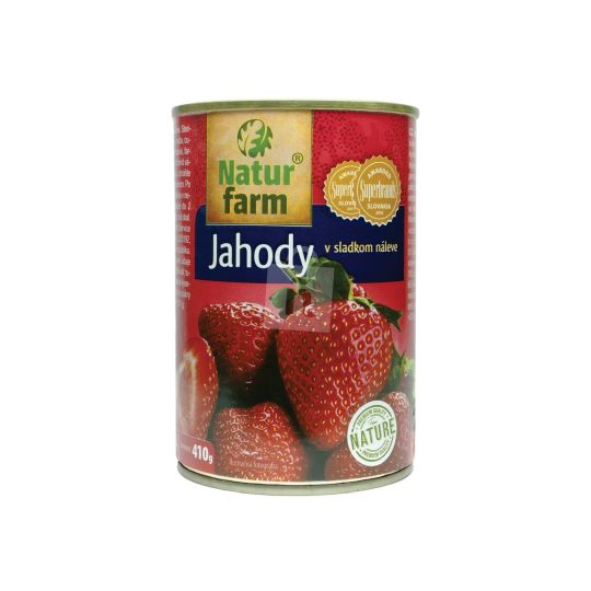 Kompót Jahoda 400g PP160g Natur farm plech