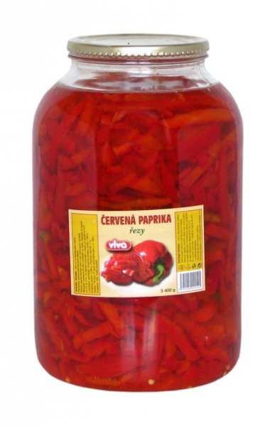 Paprika červená rezy 3400g PT Servis PP1500g