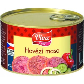 Hovädzie mäso konz.400gViv